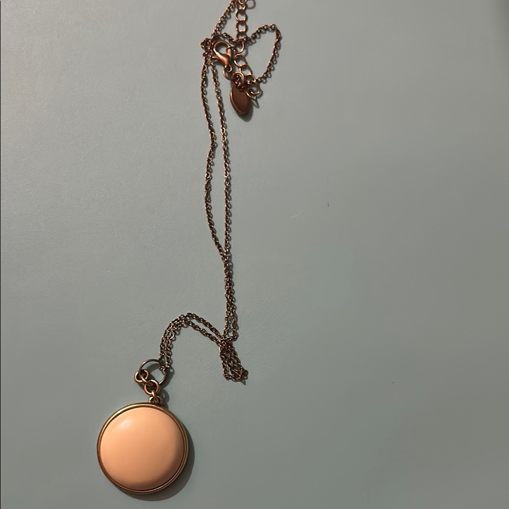 Chic Peach Pendant Necklace